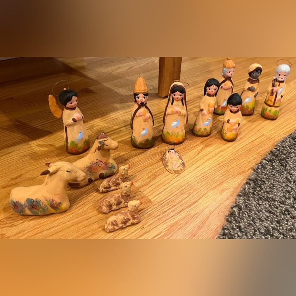 Native American Indian Nativity set - vintage
